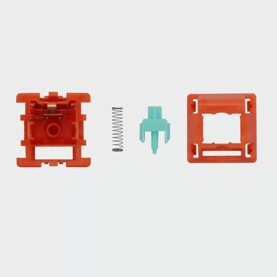 The inside of a tecsee carrpt  mechanical keyboard switch
