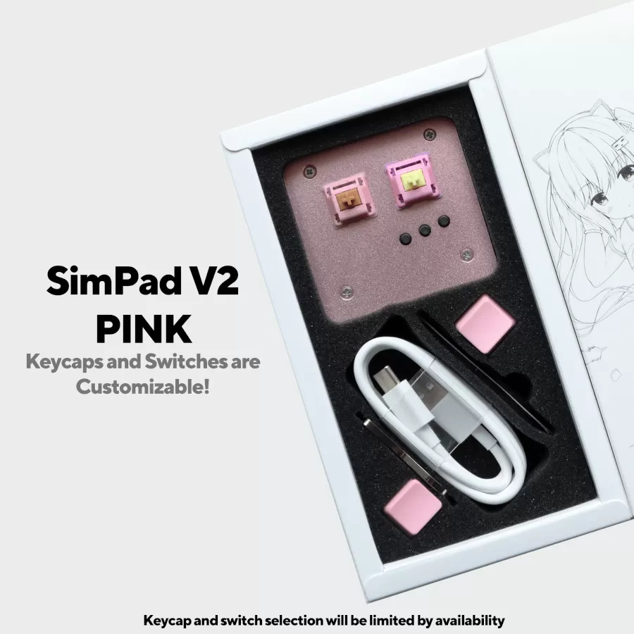 Minified version of the Simpad V2 Pink