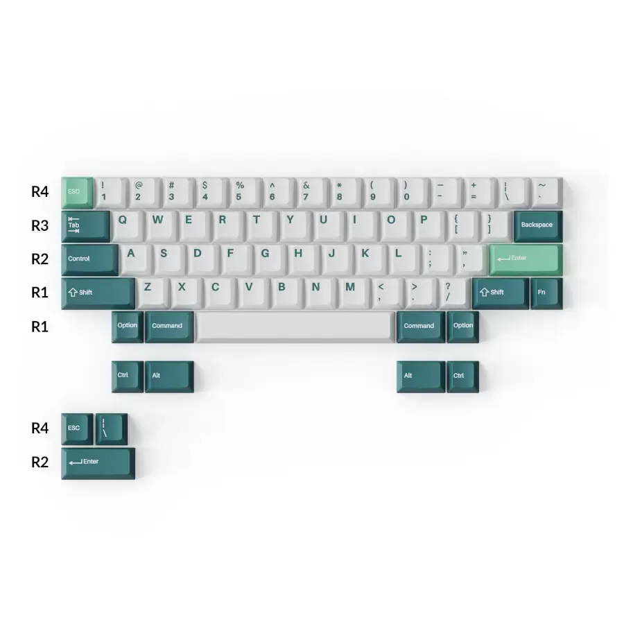Keychron-double-shot-PBT-Cherry-profile-full-set-keycap-set-white-mint-for-ANSI-ISO-HHKB-layout_1800x1800