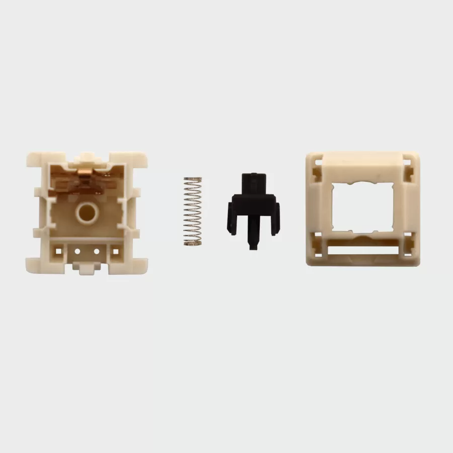 The inside of an Durock Koala  mechanical keyboard switch