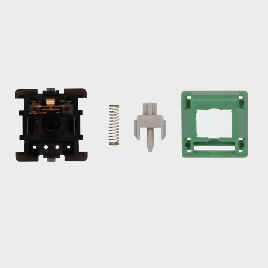 The inside of an anubis tactile  mechanical keyboard switch